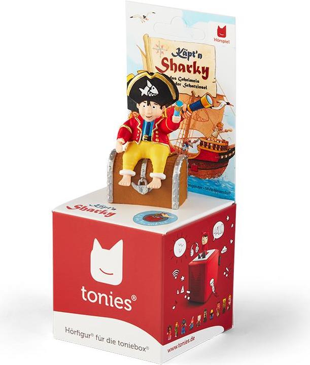 Actual product image Tonies Audio book Tonie - Captain Sharky and the secret of Treasure Island (German)
