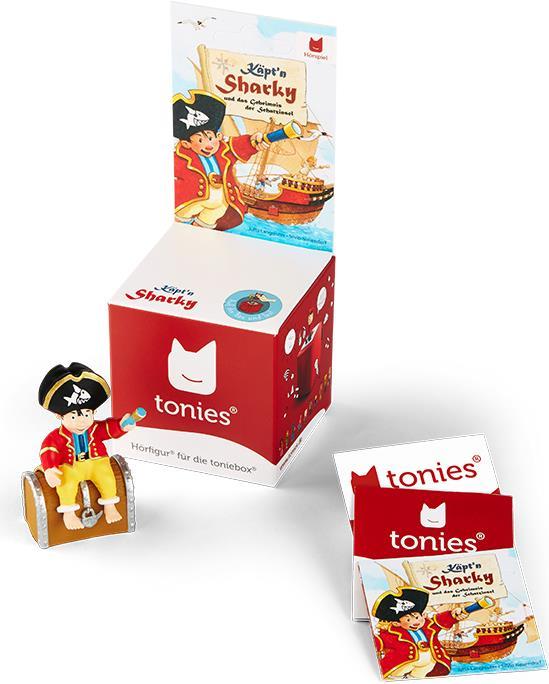 Actual product image Tonies Audio book Tonie - Captain Sharky and the secret of Treasure Island (German)