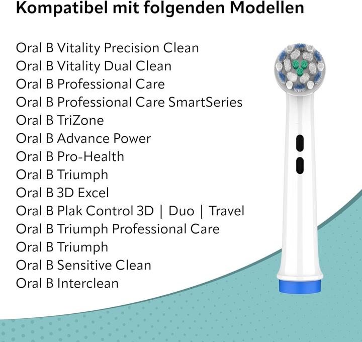 Produktbild Ora-Care Ersatzbürsten Ultra Sensitive kompatibel mit Oral-B 8er Pack (8 x)
