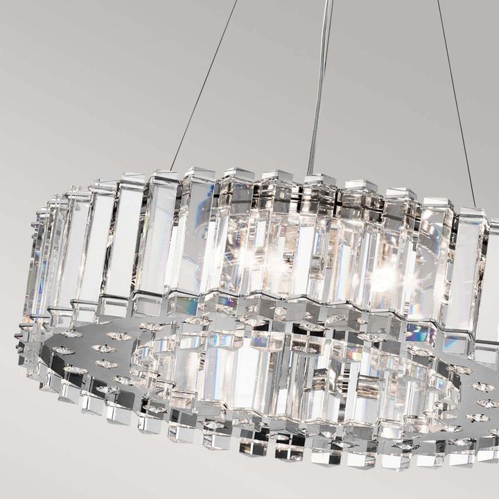 Produktbild Elstead Lighting Crystal Skye LED Kronleuchter G9 8-fach 14cm Chrom IP44 (53 cm)