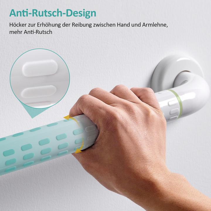 Produktbild Emke Badezimmer-Haltegriff Rutschfest Duschgriff, Bad oder Badewanne, 30cm, Weiss