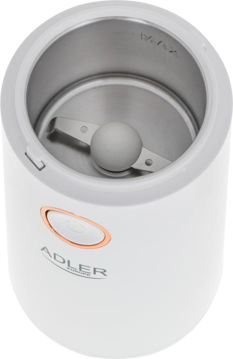 Actual product image Adler Coffee grinder AD4446wg 150 W, Coffee beans capacity 75 g, Lid safety switch, Baltas (EU plug)