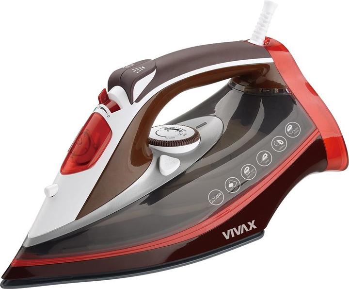 Produktbild Vivax Bügeleisen IR-2201CC schwarz/rot (2200 W, 15 g/min)
