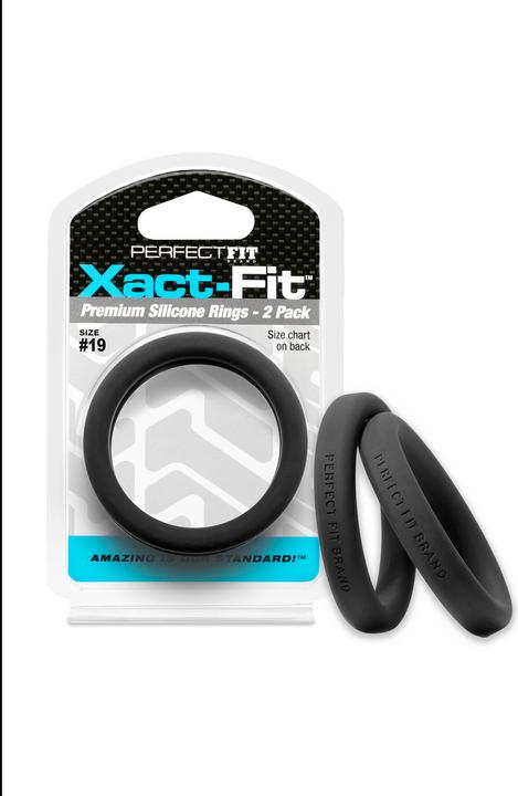 Actual product image PerfectFitBrand #19 Xact-Fit Cockring 2-pack (4.80 cm)