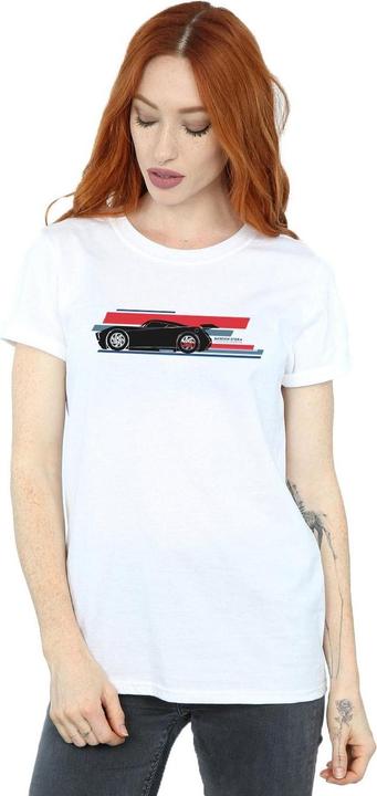 Immagine prodotto Disney Cars Jackson Storm Stripes Maglietta Ampia Donna (M)