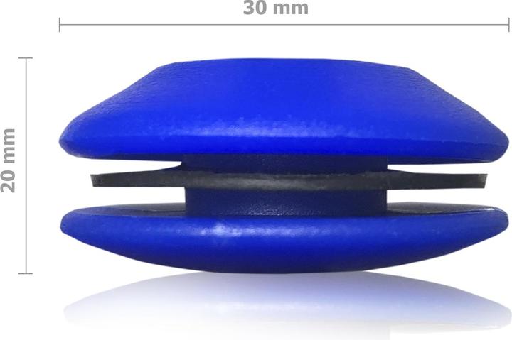 Actual product image Tarpaulin eyelets, blue - 10 pieces