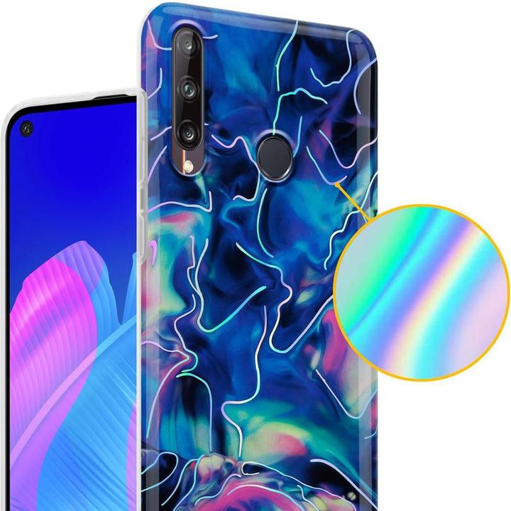 Produktbild Cadorabo IMD TPU Bunter Marmor Cover (Huawei P40 Lite E)
