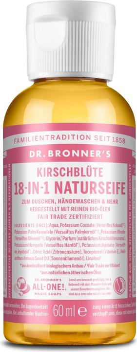 Actual product image Dr. Bronner's Cherry Blossom (Liquid soap, 60 ml)