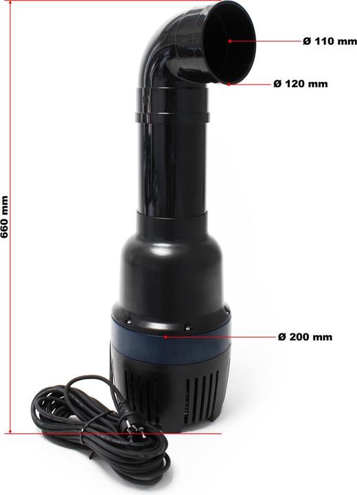 Produktbild SunSun CEF-30000 Rohrpumpe 30.000 l/h / 200 W Teichpumpe Umwälzpumpe Teichfilter