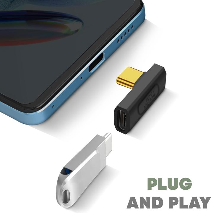 Actual product image Avizar USB-C adapter angled centrally (USB Type C, USB Type C)