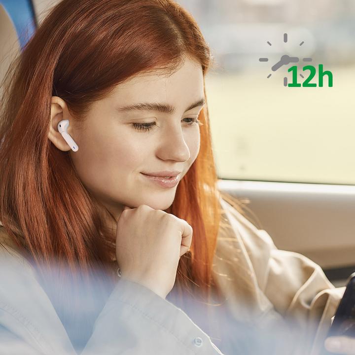 Produktbild 4smarts In-Ear-Kopfhörer Eara Twin Weiss (keine Geräuschunterdrückung, 3 h, Kabellos)