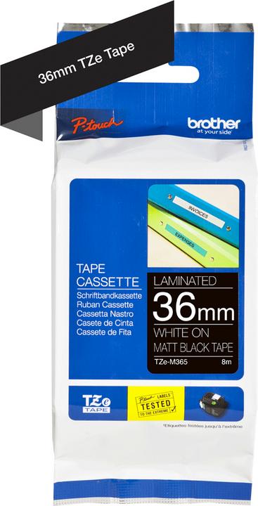 Immagine prodotto Brother TZe-M365 Opaco (3.60 cm, Nero)