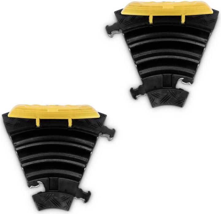 Produktbild Defender MINI C MK2 | LEFT - Kabelbrücke 3 Kanäle | 45° Bogen links | mittlere Belastung | Höhe 5cm (Kabelbrücke)