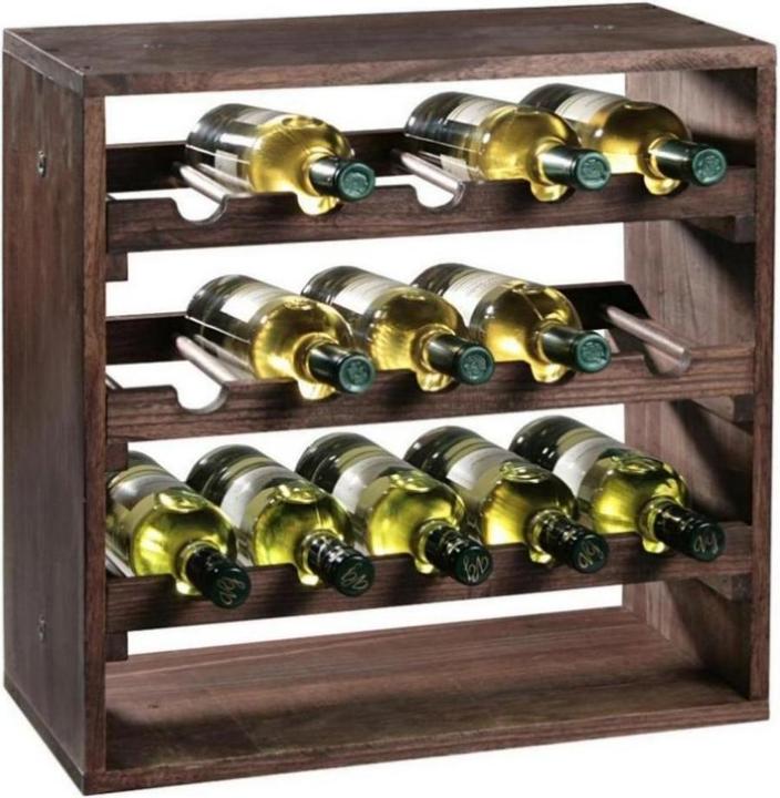 Kesper Weinflaschen-Regalsystem (50 x 25 x 50 cm, 15 Fl.)