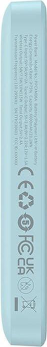 Image du produit Baseus Powerbank mini 6000 mAh 20W (blue) (6000 mAh, 20 W, 20 Wh)