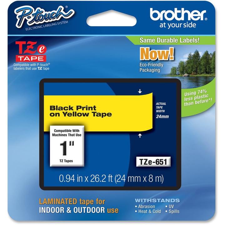 Immagine prodotto Brother Tze-651 (2.40 cm, Giallo, Nero)