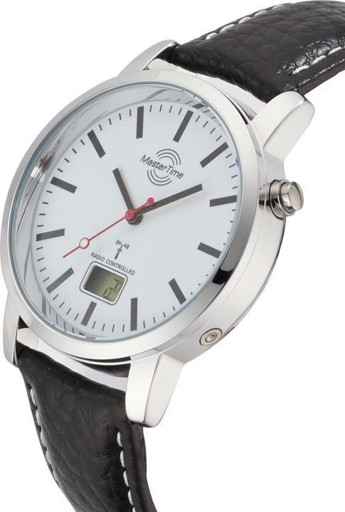 Produktbild Master Time MTGA-10592-20L Funk Basic Bahnhofsuhr Herren 41mm (Analoguhr, Digitaluhr, 41 mm)