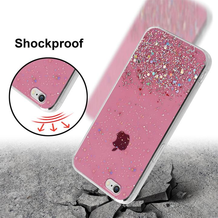 Actual product image Cadorabo TPU cover sparkling glitter (Apple iPhone 6 Plus)