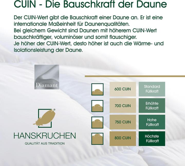 Actual product image Hanskruchen Diamant (800 g, 135 x 200 cm)