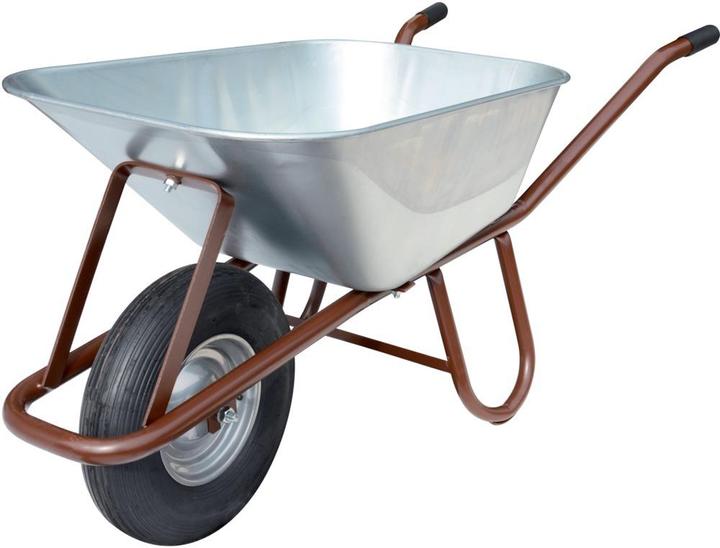 Image du produit müba Diable à béton avec roulement en nylon Roue gonflable 400x100 mm, 90 l