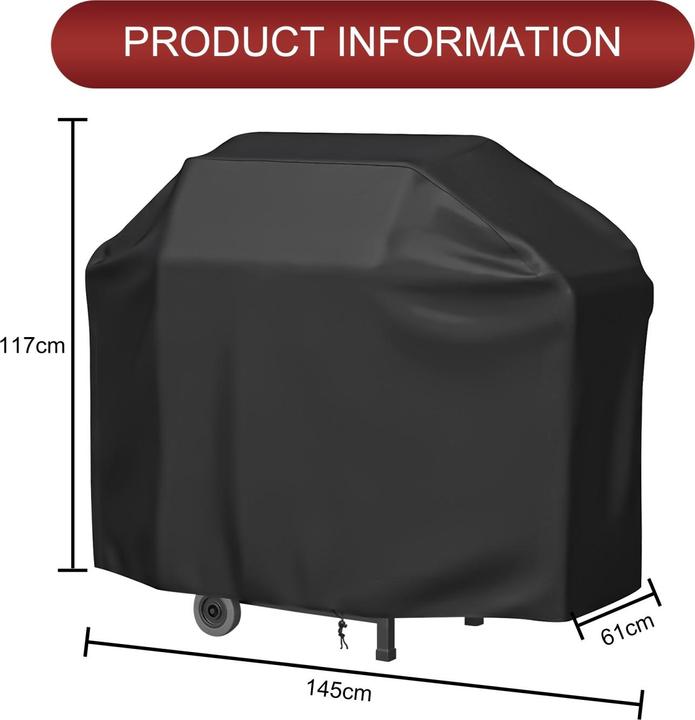 Image du produit Intirilife Couverture de barbecue 147 x 61 x 117cm (Grille)