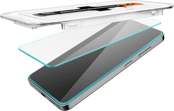 Actual product image Spigen Glas.TR Sam S24 S921 "EZ FIT" 2szt. szkło hartowane AGL07440 (2 Piece, Samsung Galaxy S24)