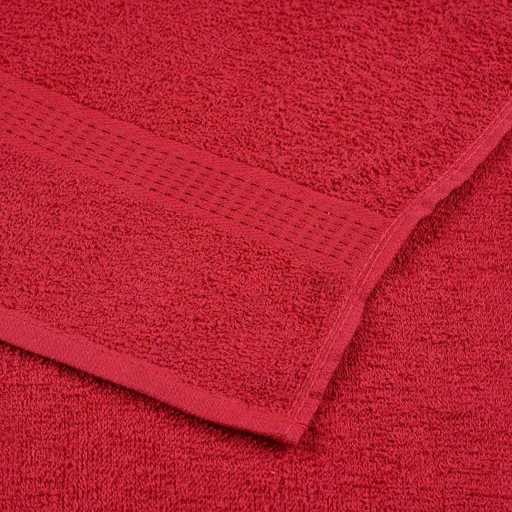 Produktbild VidaXL Handtücher 4 Stk. Rot 100x200 cm 360 g/m² 100% Baumwolle Strandtuch (100 x 200 cm)