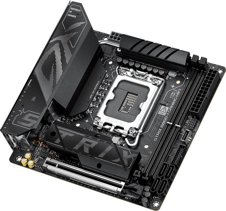 Actual product image ASUS ROG STRIX B860-I GAMING WIFI (LGA 1851, Intel B860, Mini-ITX)