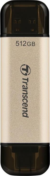 Transcend JetFlash 930C USB flash drive 512 GB USB Type-A / USB Type-C 3.2 Gen 1 (3.1 Gen 1) Gold (512 GB, USB-C, USB-A, USB 3.2)