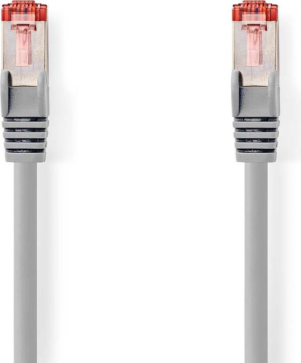 Produktbild Nedis CAT6-Netzwerkkabel | RJ45 Stecker | RJ45 Stecker | S/FTP | 20.0 m | Rund | LSZH | Grau | Label (S/FTP, CAT6, 20 m)
