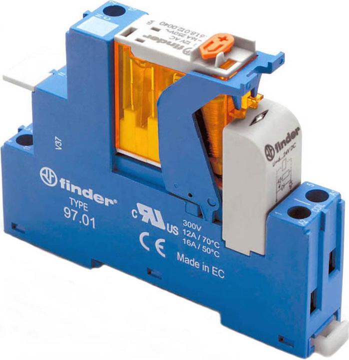 Actual product image Finder SPDT 16A interface relay module 230vac