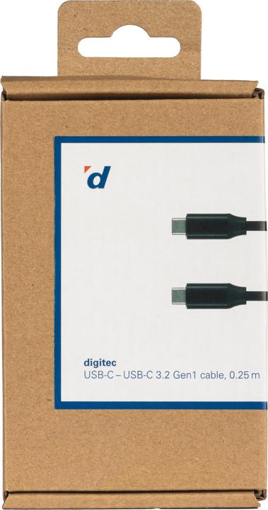 Produktbild Digitec USB Typ C – USB Typ C (0.25 m, USB 3.2 Gen 1)