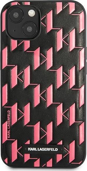 Produktbild Karl Lagerfeld KLHCP13SMNMP1P iPhone 13 mini 5,4 "hardcase pink / pink Monogram Plaque (Apple iPhone 13 mini)