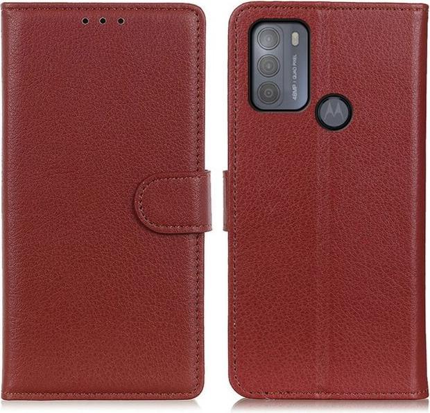Image du produit MU Classic Série de couvertures de livres en cuir litchi (Motorola Moto G50)