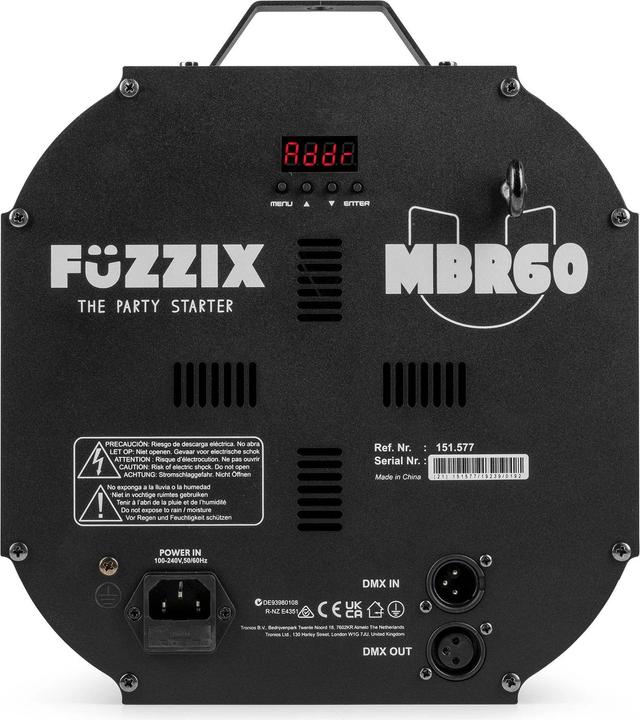 Actual product image Fuzzix MBR60 spiegelreflector - 6 roterende spiegelschijven met 37 spiegels - DMX