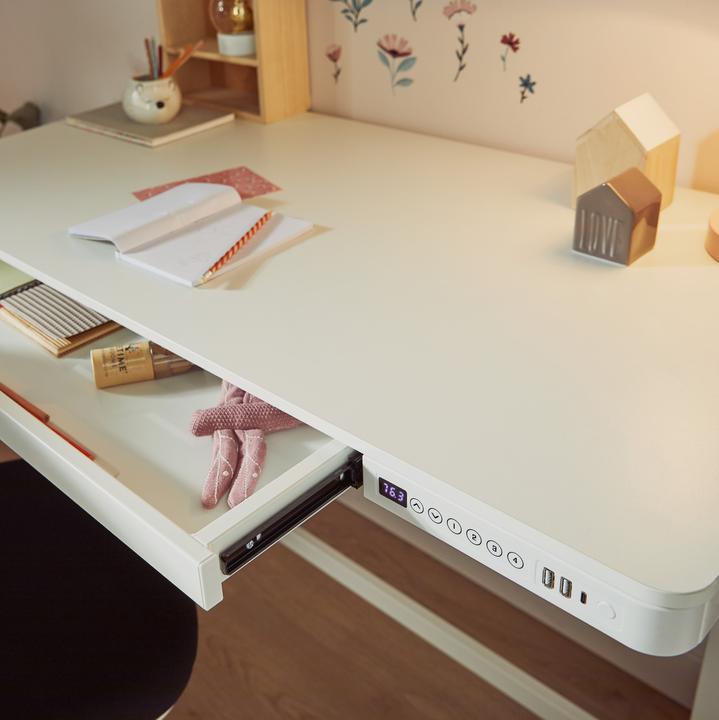 Actual product image Lifetime Kidsrooms Desk Rise incl. drawer and USB (120 x 72 cm)