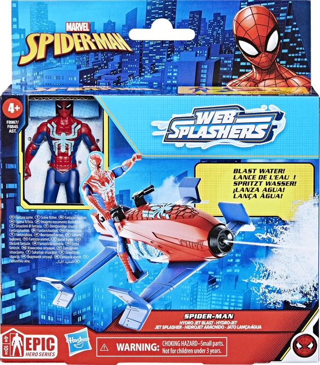 Image du produit Hasbro Spiderman Web Splashers Véhicule Spider-Man Jet Splasher