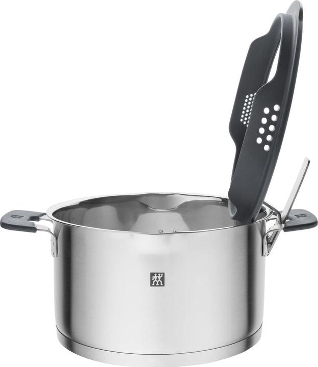 Actual product image Zwilling 1009149 Simplify stainless steel saucepan set (20 cm, Pan set + pot set, Stainless steel)