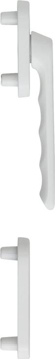 Image du produit Hoppe Demi-garniture de porte de balcon LIÈGE - extérieur plat, blanc