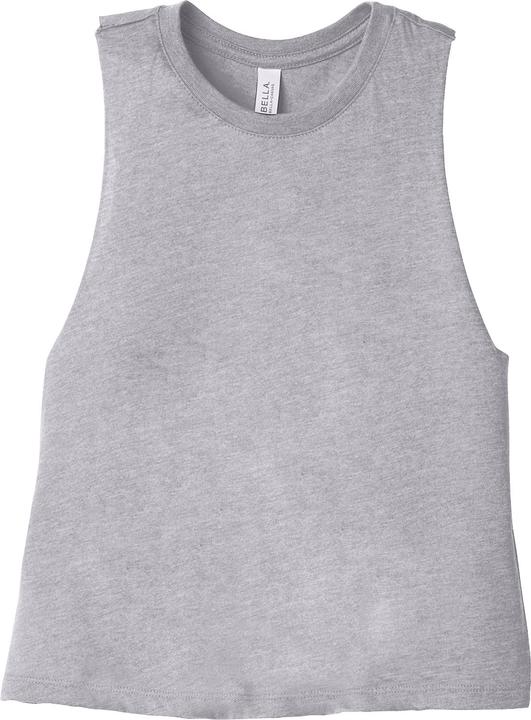 Actual product image Bella Canvas Womens/Ladies Racerback Cropped Sleeveless Tank Top (L)