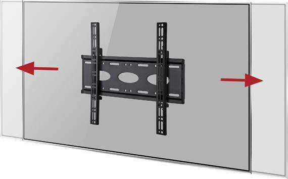 Image du produit b-tech BT8441 - 99,1 cm (39 pouces) - 139,7 cm (55 pouces) - 80 kg - 455 x 400 mm - noir (Mur, 55", 80 kg)