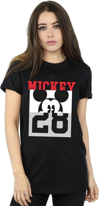 Actual product image Disney Womens/Ladies Mickey Mouse Notorious Split Cotton Boyfriend T-Shirt (3XL)