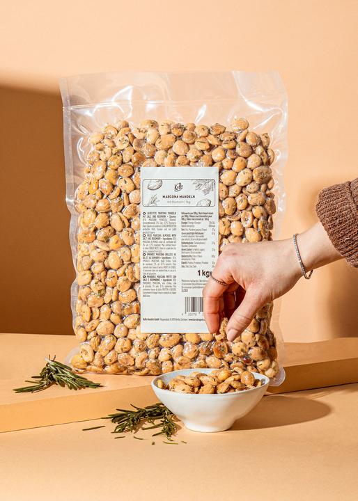 Produktbild KoRo Geröstete Marcona Mandeln mit Salz und Rosmarin (1000 g)
