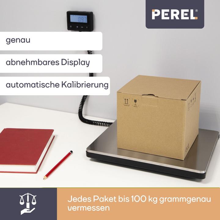 Produktbild Perel Digitale Postwaage mit externem Display - 100 kg / 10 g