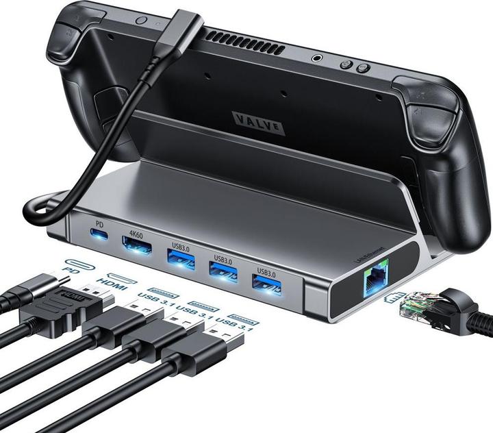 Choetech M52 HUB für Steam Deck USB-C (USB-C, 6 Ports)