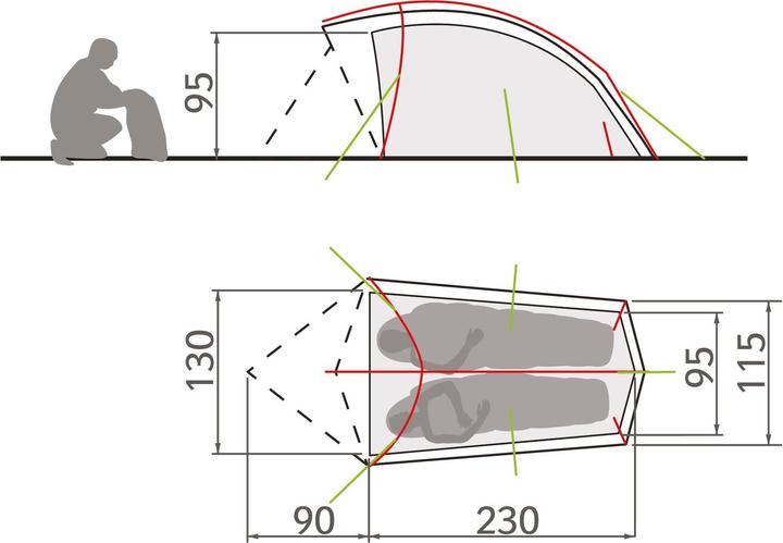 Immagine prodotto Vaude Toro (Tenda a cupola, 2.59 kg, 2 persone)