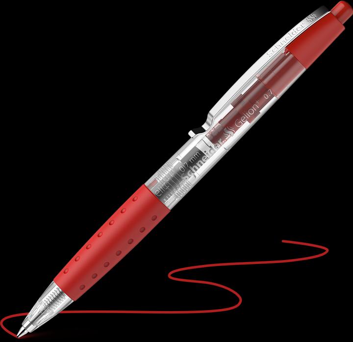 Actual product image Schneider Gel pen Gelion 1 (Red, Transparent, 1 x)