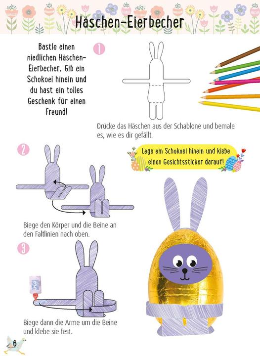 Produktbild Bastelset für Kinder: Kreatives Bastelset: Ostern