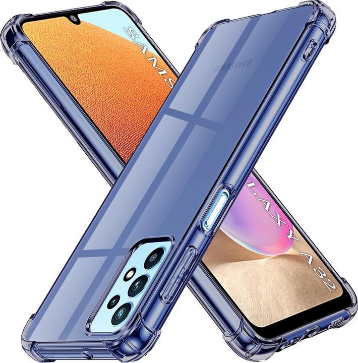 Image du produit Techsuit - Shockproof Clear Silicone - Samsung Galaxy A32 4G - Smoke Black (Samsung Galaxy A32)