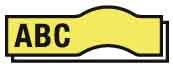 Actual product image Dymo S0720790 Standard tape (0.60 cm, Yellow)